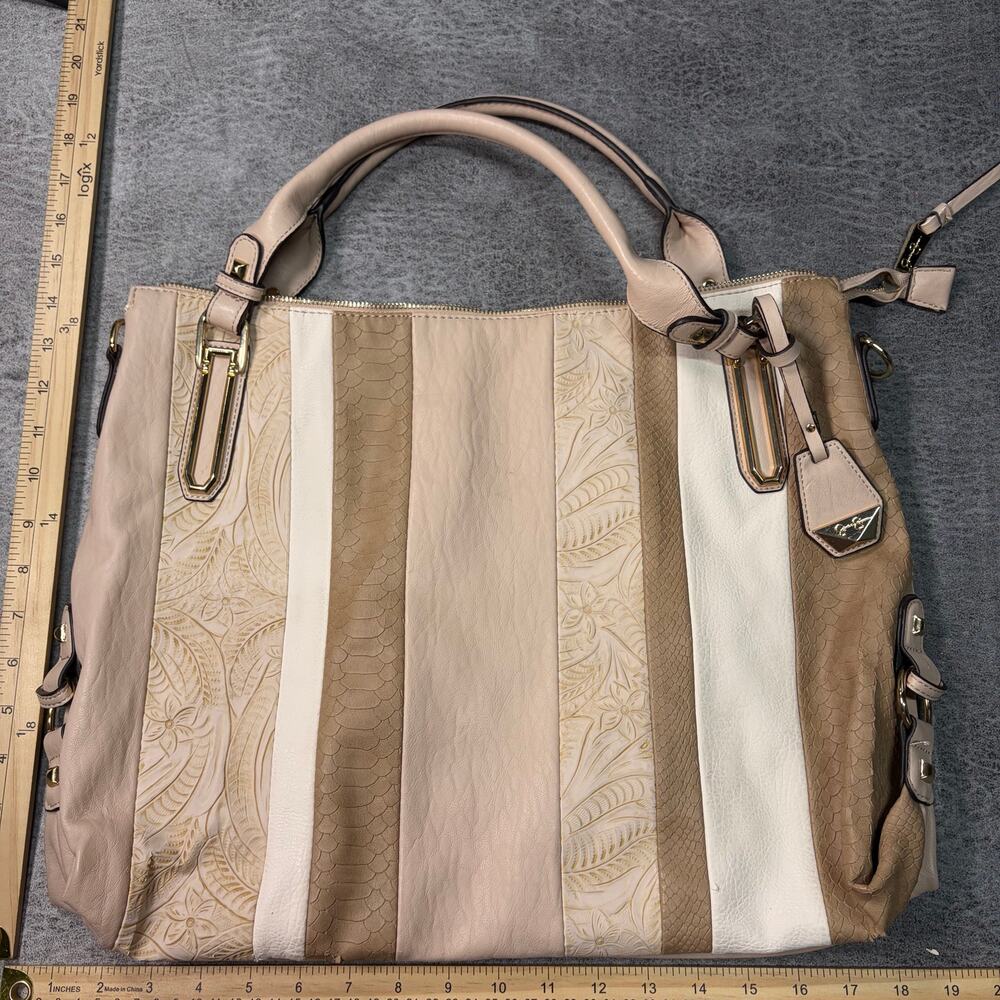 Jessica Simpson Striped Patchwork Panel Shoulder … - image 8